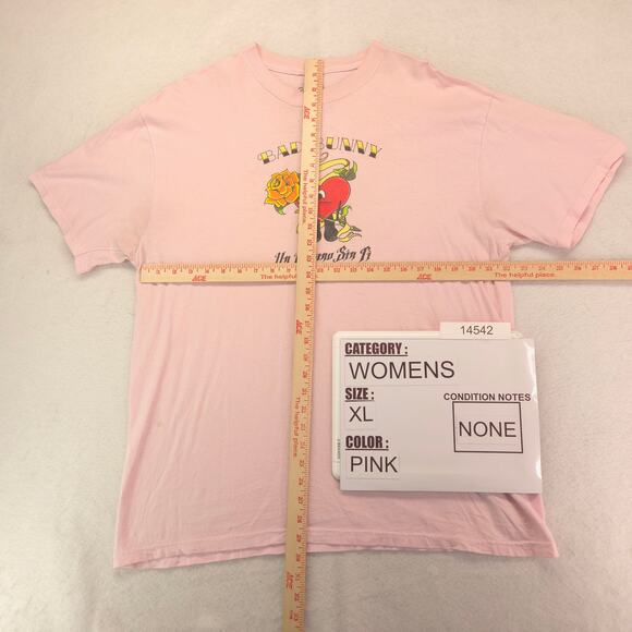 Bad Bunny Band Short Sleeve Crew Neck T Shirt Womens Size Extra Large XL Pink - Picture 5 of 9